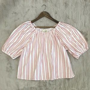 Universal Thread Red and White Top